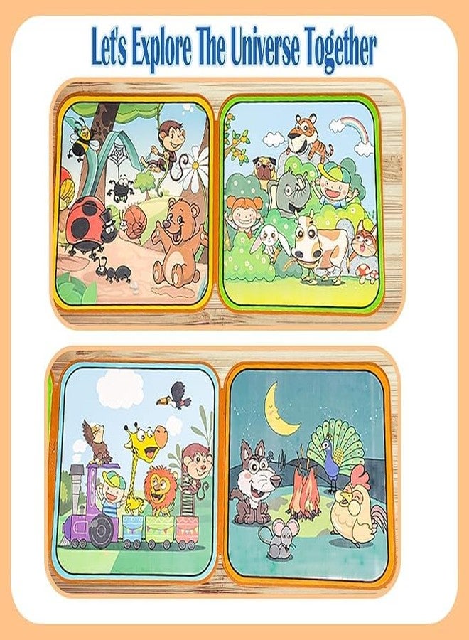 TEMSON Magical Water Painting Book, No-Mess Art Book Busy Book for Kid, Reusable Drawing Coloring Book with Portable Doodle (Cartoon) - Image 2